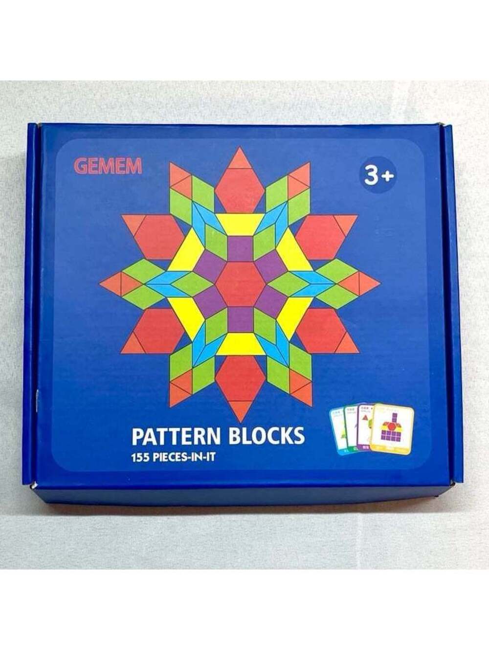 GEMEM Pattern Blocks 150 Pieces Toy